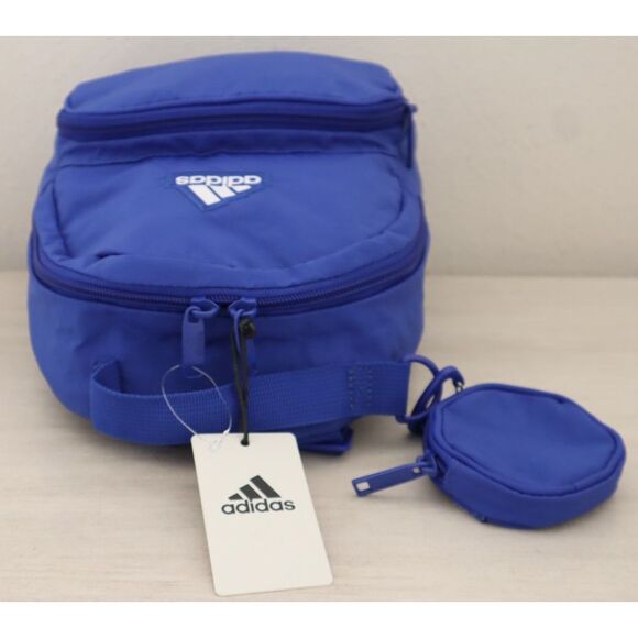 Adidas IU9283 Unisex Semi Lucid Blue Must Have Mini Backpack w/Coin Pouch - Picture 7 of 15